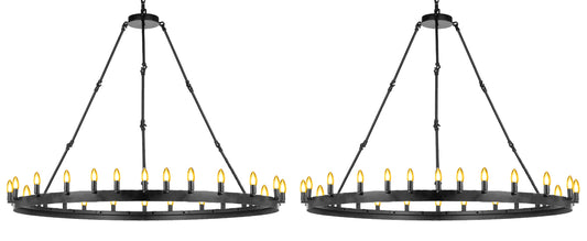 Wrought Iron Vintage Barn Metal Castile One Tier Chandelier Chandeliers Industrial Loft Rustic Lighting&nbsp;