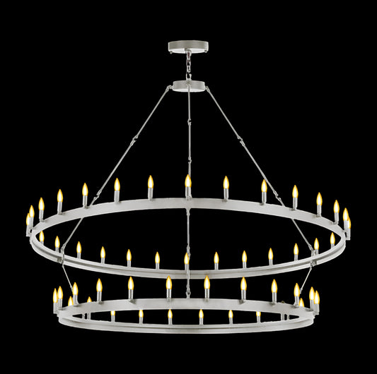 Wrought Iron Vintage Barn Metal Castile Two Tier Chandelier Chandeliers Industrial Loft Rustic Lighting&nbsp;